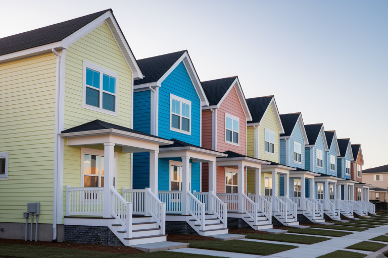 rangee-maisons-modernes-facades-couleurs