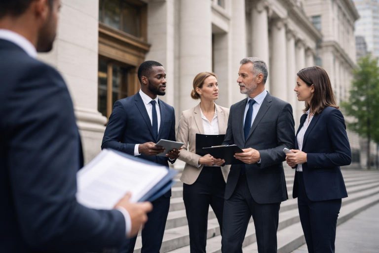 professionnels-tenue-formelle-batiment-administratif