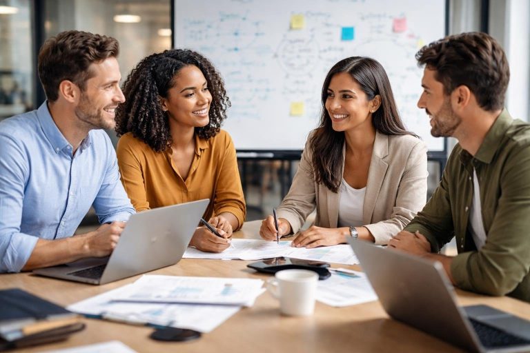 collegues-table-bureau-tableau-blanc