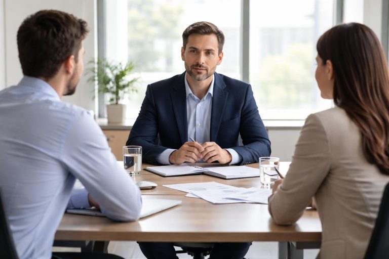 personnes-conference-table-moderne-fenetre